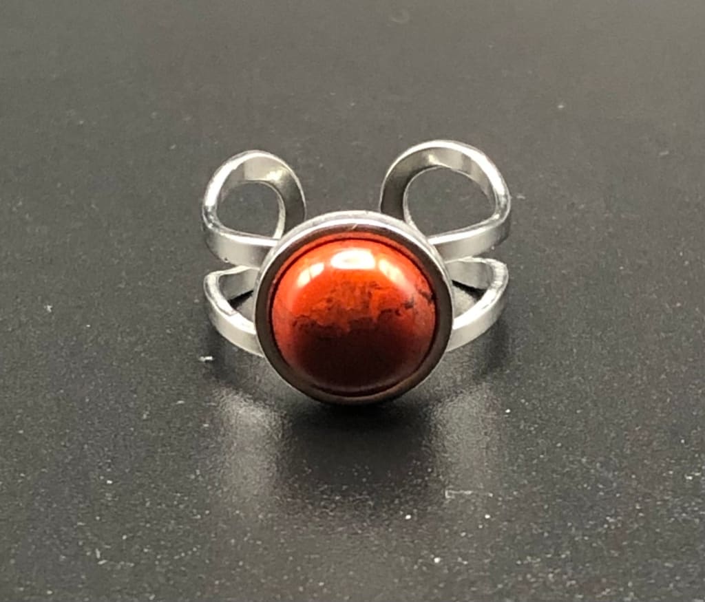 Red Jasper x Silver Ring-Ring-DopeAlchemy-DopeAlchemy.com