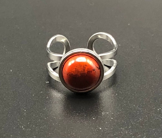 Red Jasper x Silver Ring-Ring-DopeAlchemy-DopeAlchemy.com