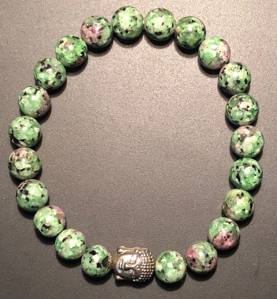 Ruby in Zoisite Charm Bracelet Dope Alchemy Handcrafted