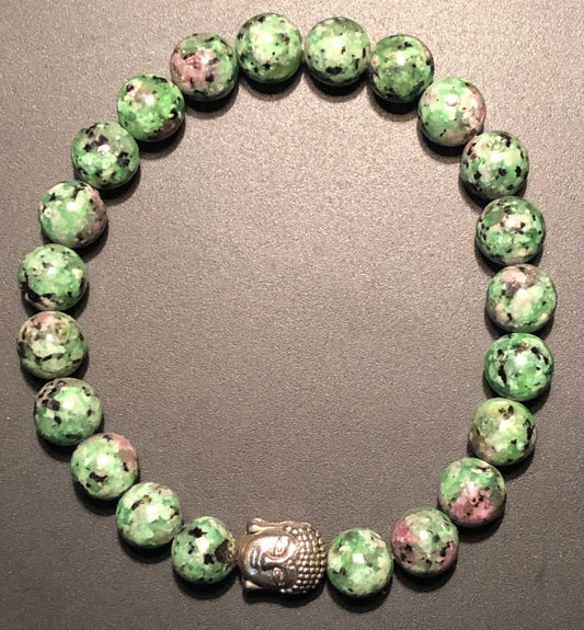 Ruby in Zoisite Charm Bracelet Dope Alchemy Handcrafted