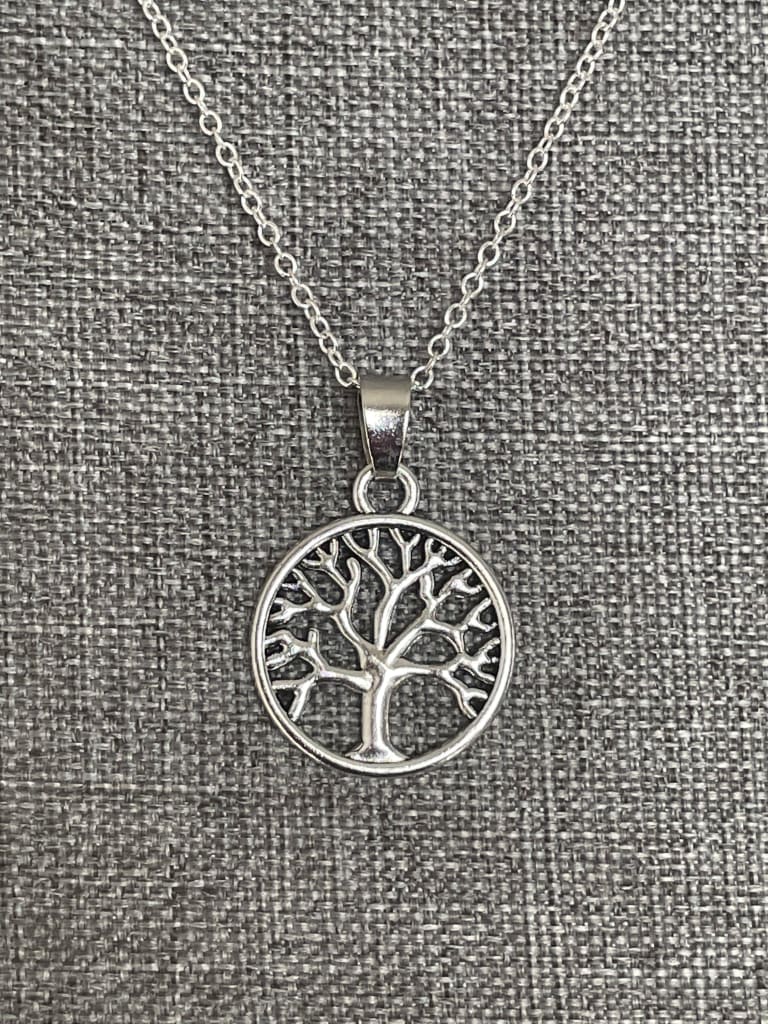 Tree of life x silver charm necklace - Necklaces