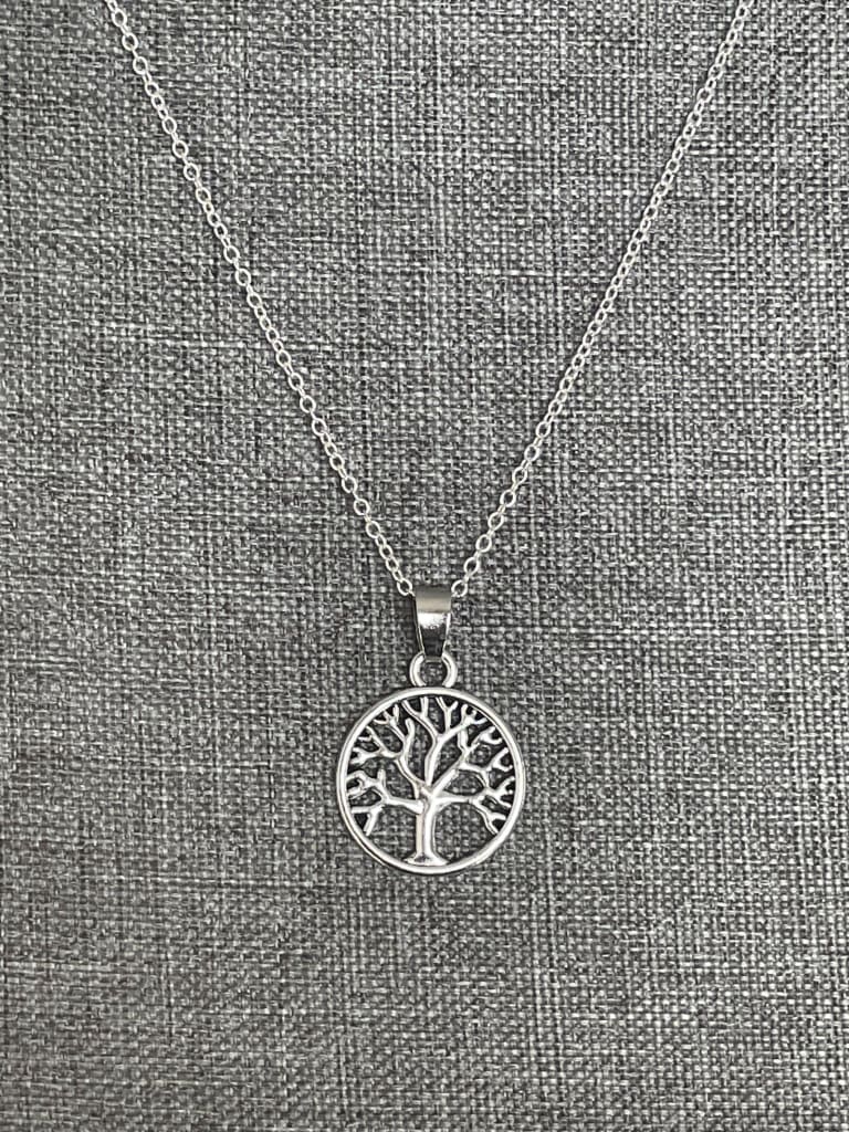 Tree of life x silver charm necklace - Necklaces