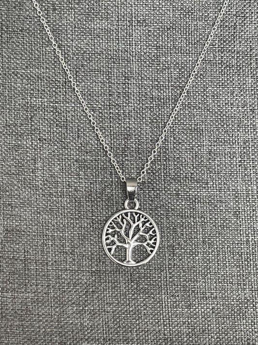Tree of life x silver charm necklace - Necklaces