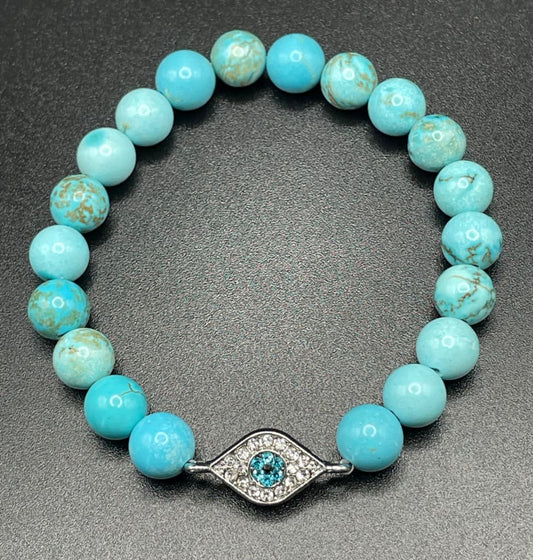 Turquoise x evil eye protection bracelet - Charm Bracelet
