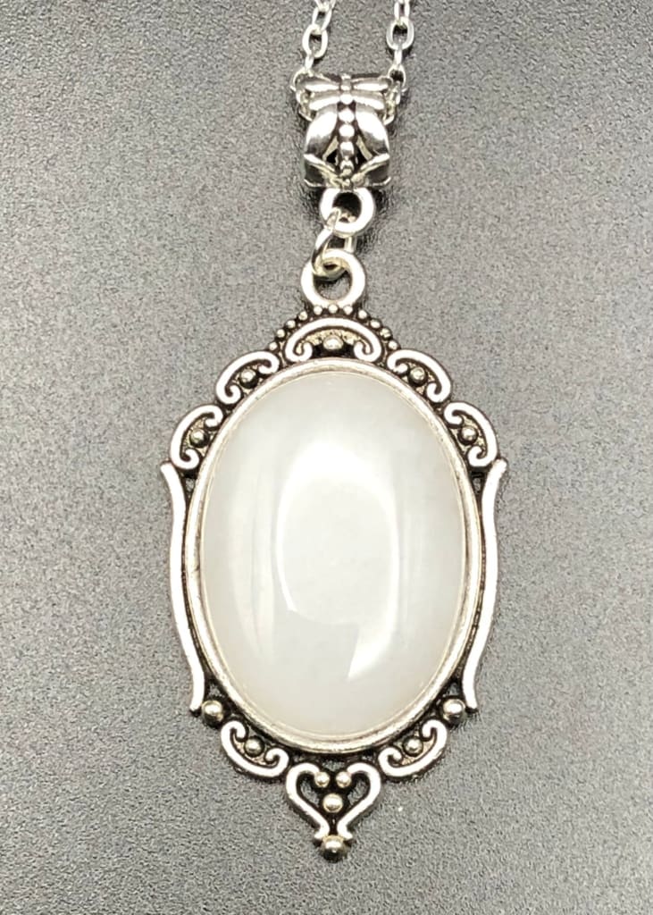 White Jade x Silver-Pendant-DopeAlchemy-DopeAlchemy.com