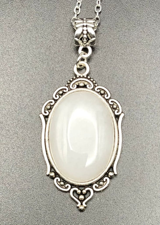 White Jade x Silver-Pendant-DopeAlchemy-DopeAlchemy.com