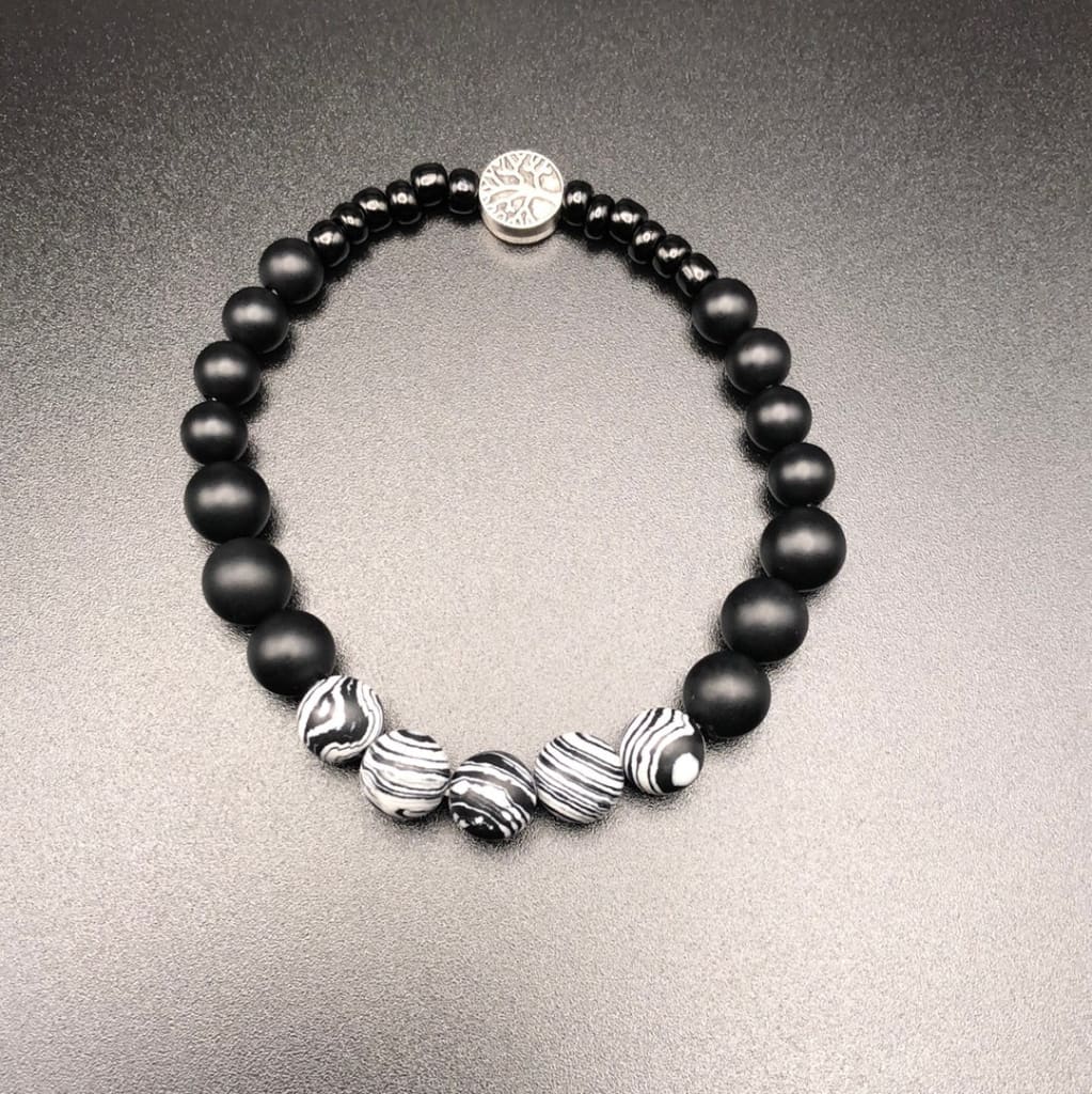 White Malachite x Onyx-Bracelet-DopeAlchemy-1-DopeAlchemy.com