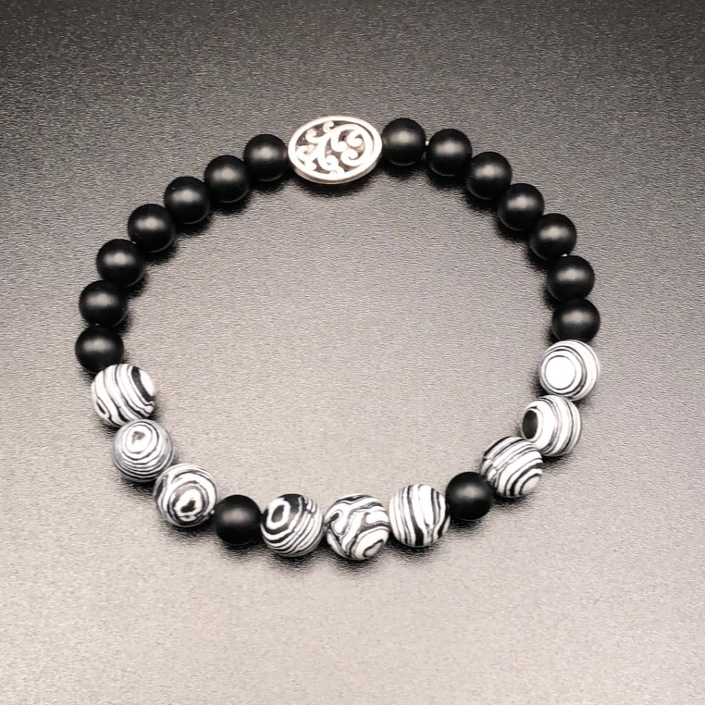 White Malachite x Onyx-Bracelet-DopeAlchemy-2-DopeAlchemy.com