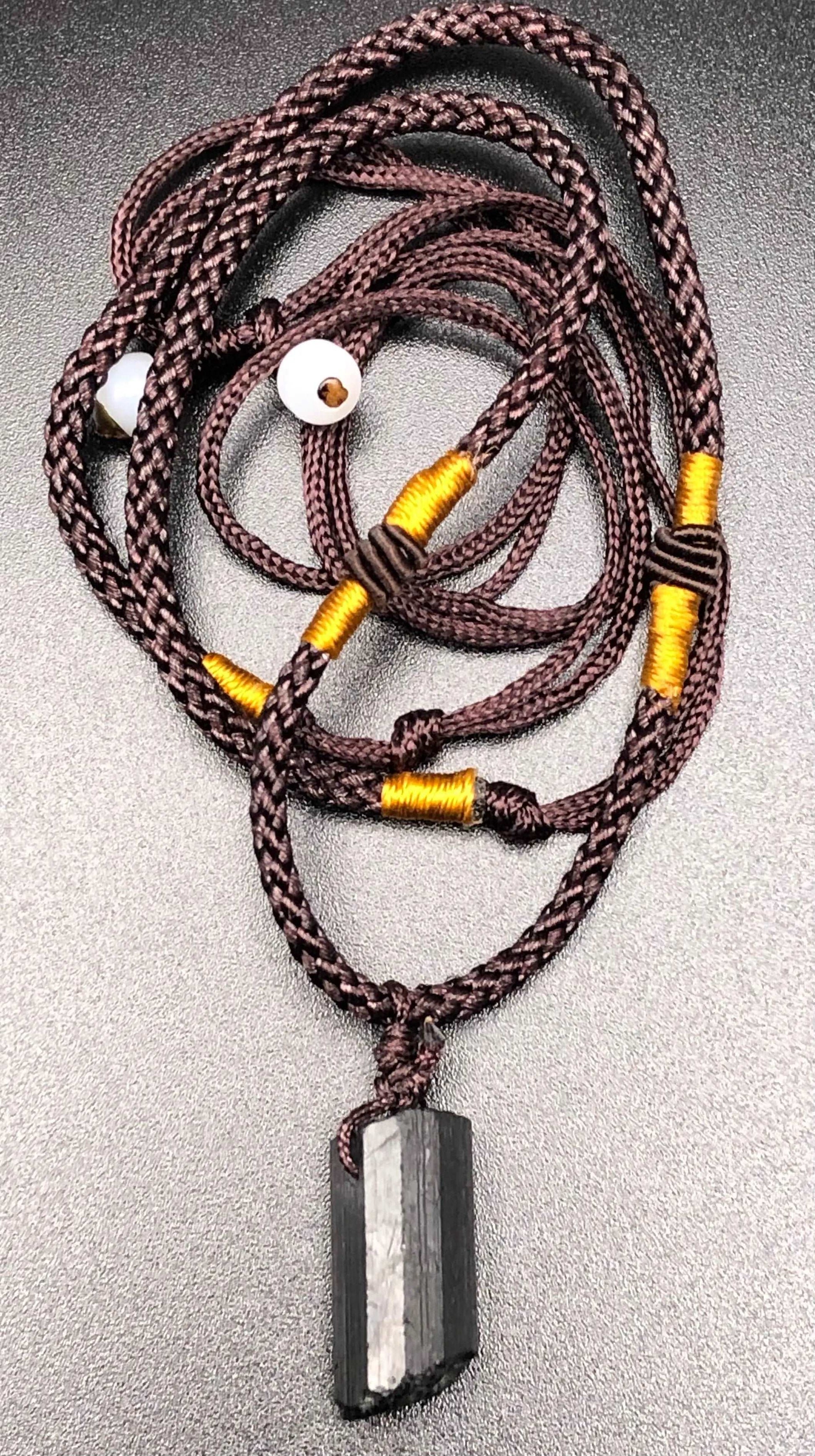 Black Tourmaline Necklace-Necklace-DopeAlchemy-DopeAlchemy.com