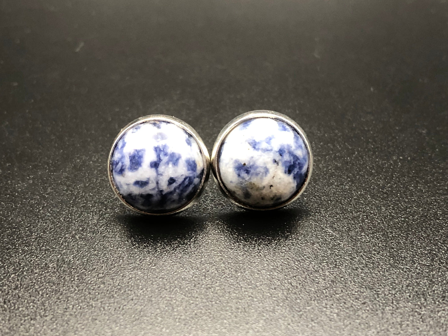 Blue Spot Jasper Earrings-Earrings-DopeAlchemy-DopeAlchemy.com