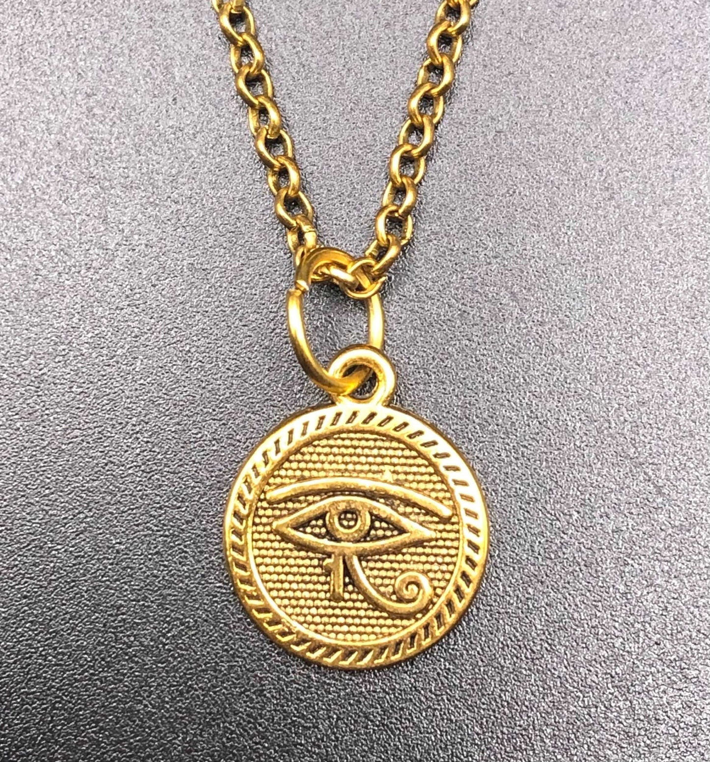 Eye of Horus x Gold Pendant Nexklace-Pendant-DopeAlchemy-DopeAlchemy.com