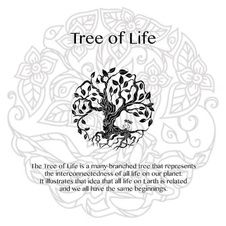 Indian Agate x Hematite Tree of Life Charm Bracelet set-Bracelets-DopeAlchemy-DopeAlchemy.com