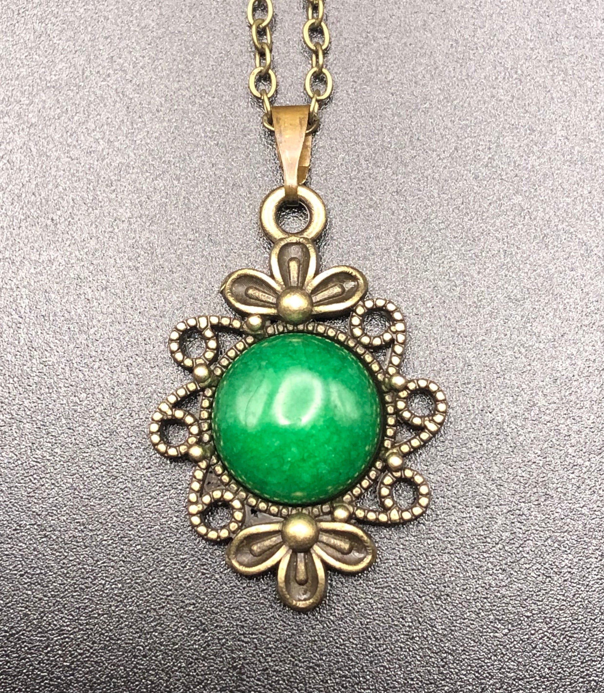 Peridot X Bronze Necklace-Pendant-DopeAlchemy-DopeAlchemy.com