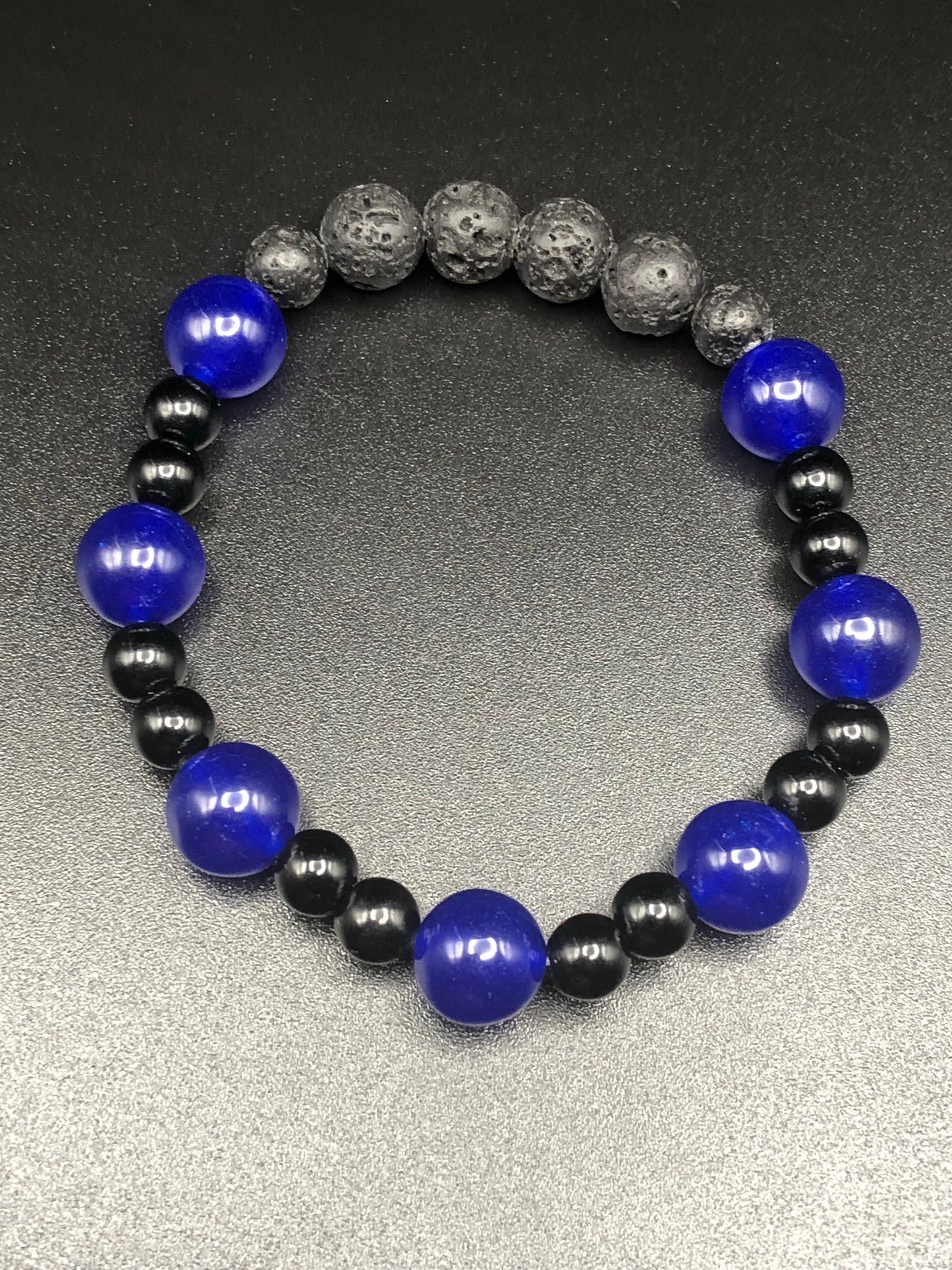 Sapphire x Onyx bracelet-DopeAlchemy-Gloss-DopeAlchemy.com