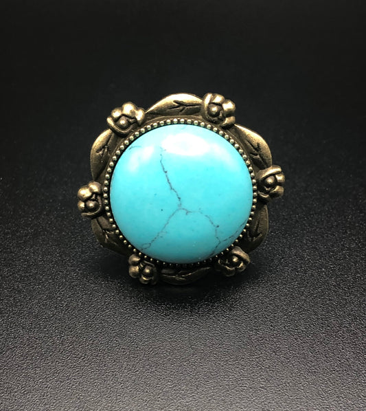 Turquoise x Bronze Ring-Ring-DopeAlchemy-DopeAlchemy.com