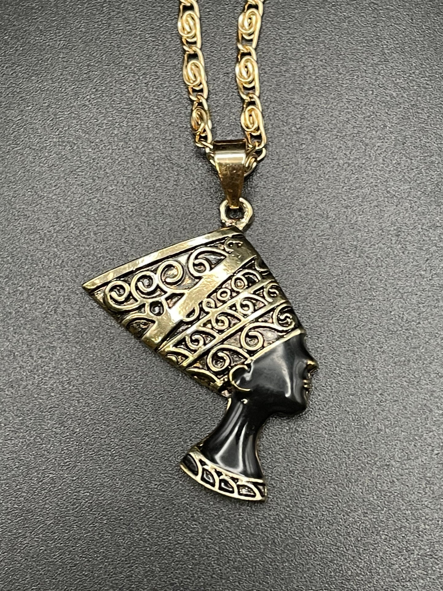 Queen Nefertiti Charm Necklace