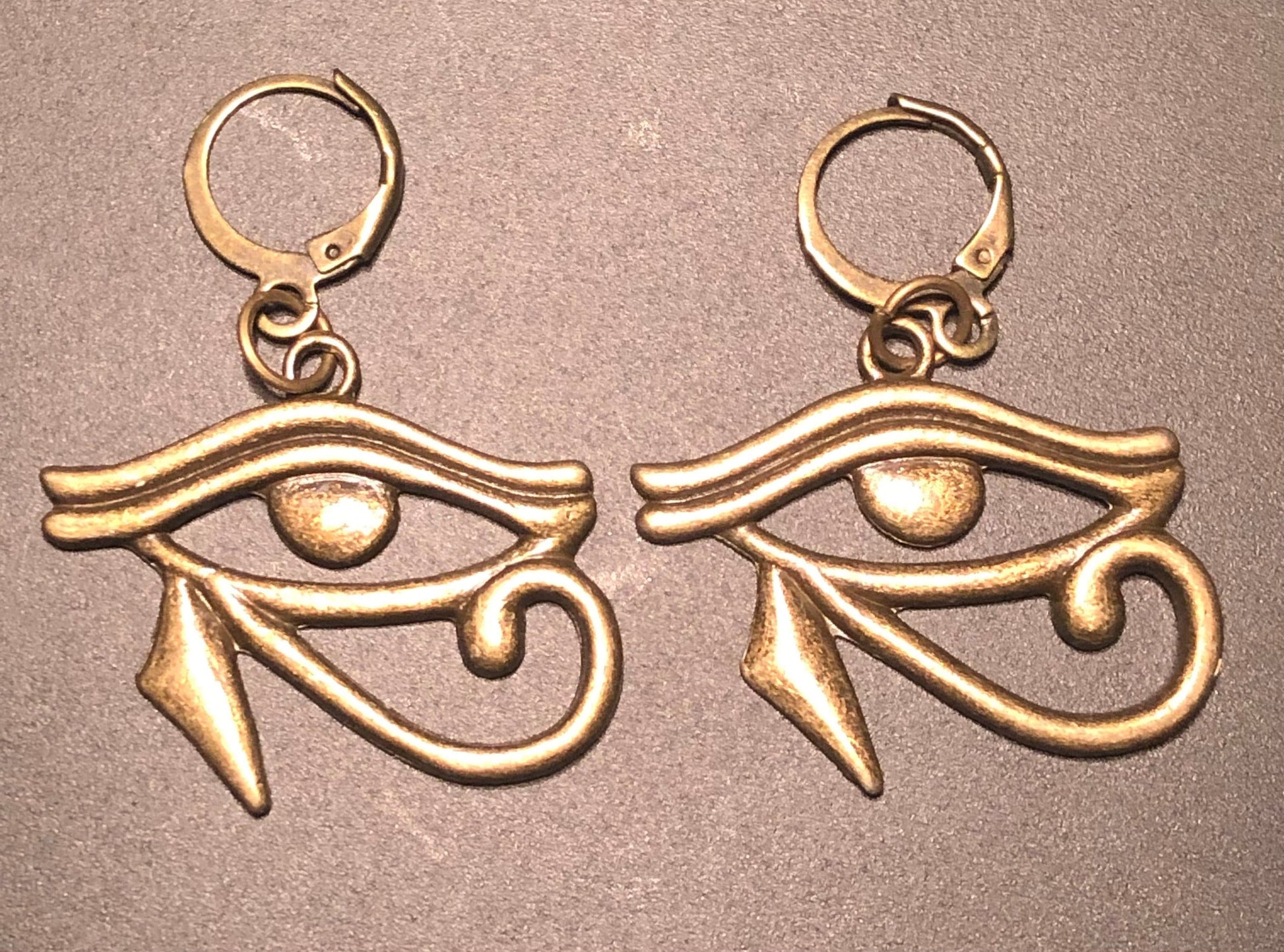Third Eye x Bronze Huggie Earrings Dope Alchemy Handcrafted Third Eye x Bronze Huggie Earrings