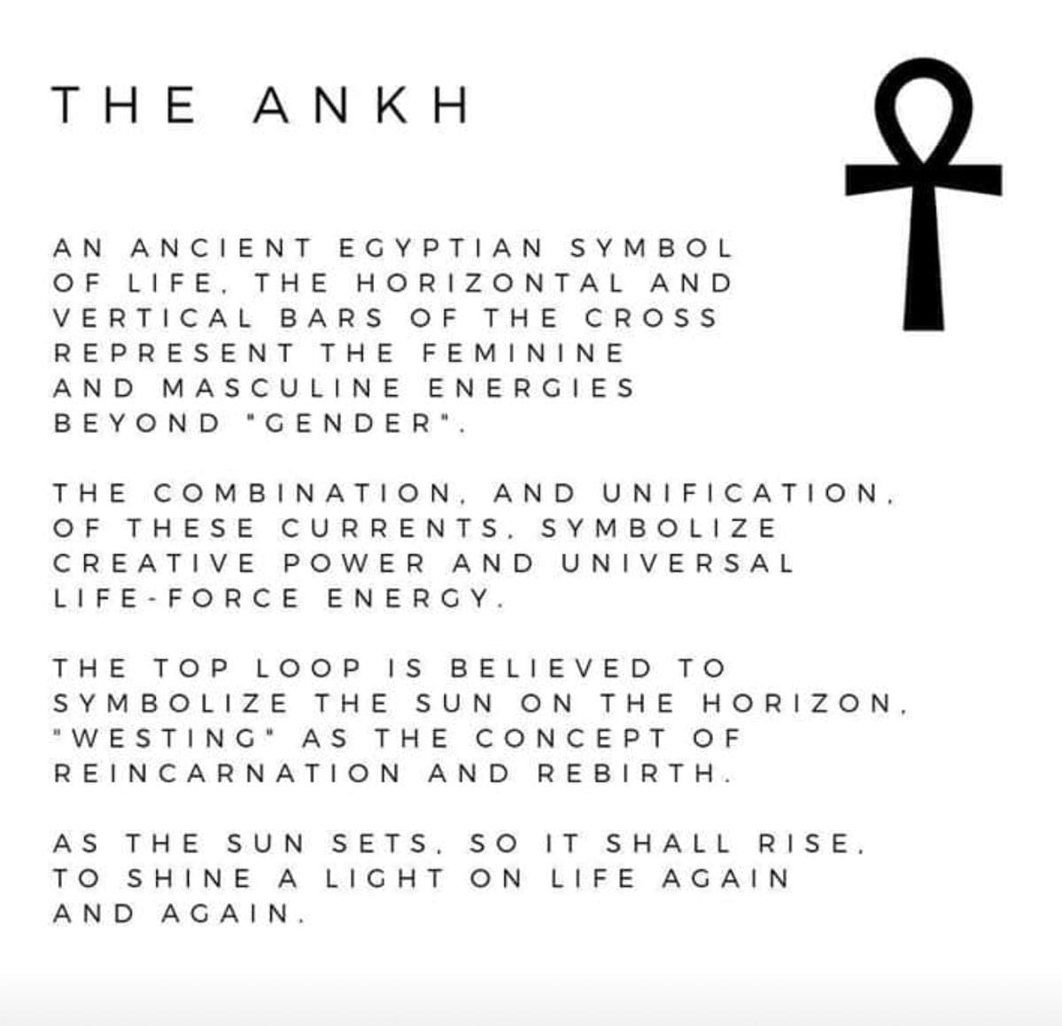 Ankh x Gold Pendant Necklace