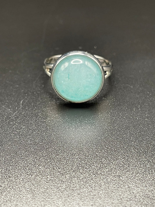 Blue Chalcedony x Silver Ring